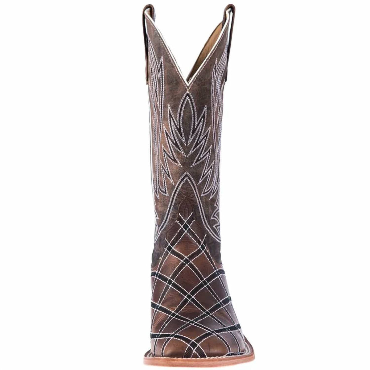 Anderson Bean Boots - Men's Moka Mad Dog Bone Leather Western Boot