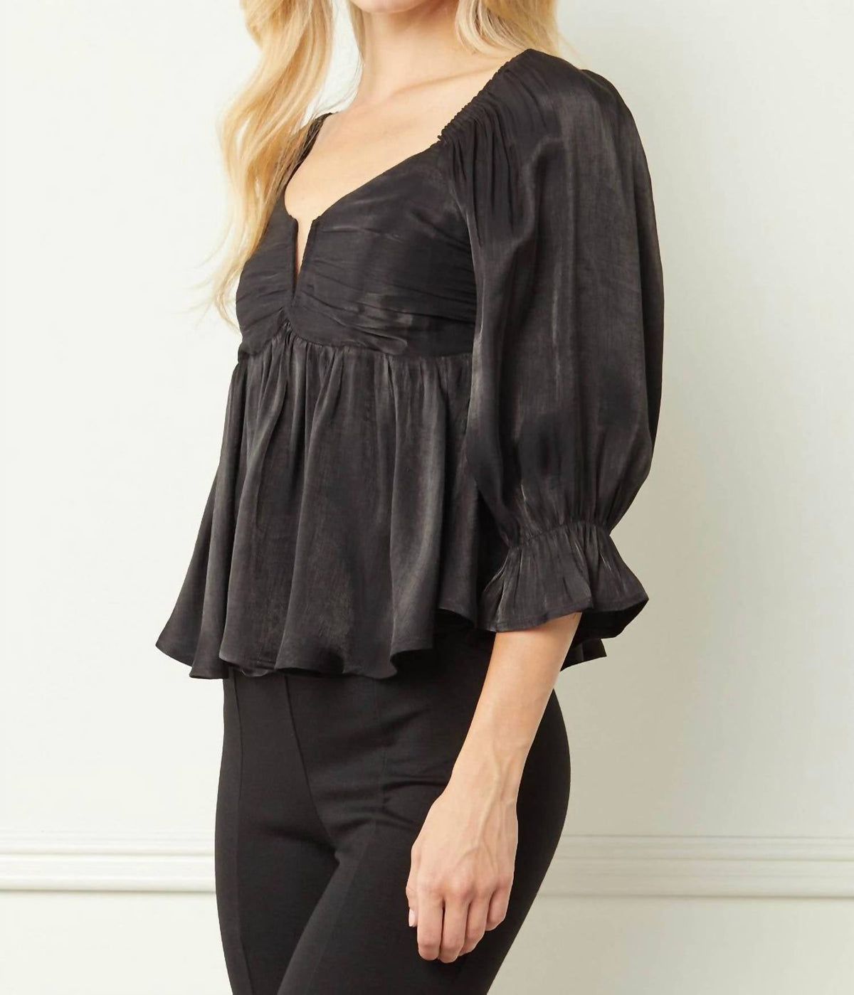 Entro - Iridescent Babydoll Top
