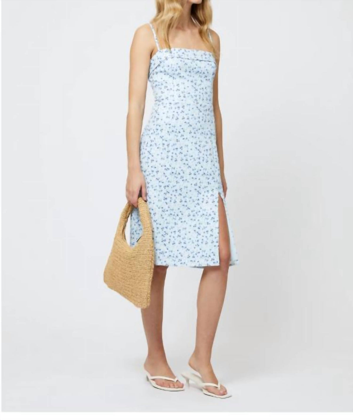 French Connection - Echo Crepe Strappy Midi Dress