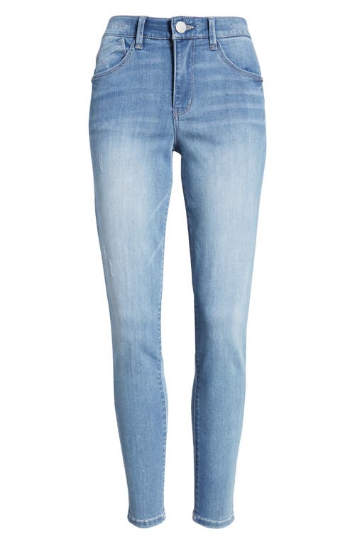 Wit & Wisdom 'Ab'Solution Luxe Touch High Waist Ankle Skinny Jeans in Lba-Light Blue Artisanal, Size 6
