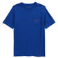 vineyard vines Kids' Vintage Whale Pocket Graphic Tee, Size M in Royal Ocean