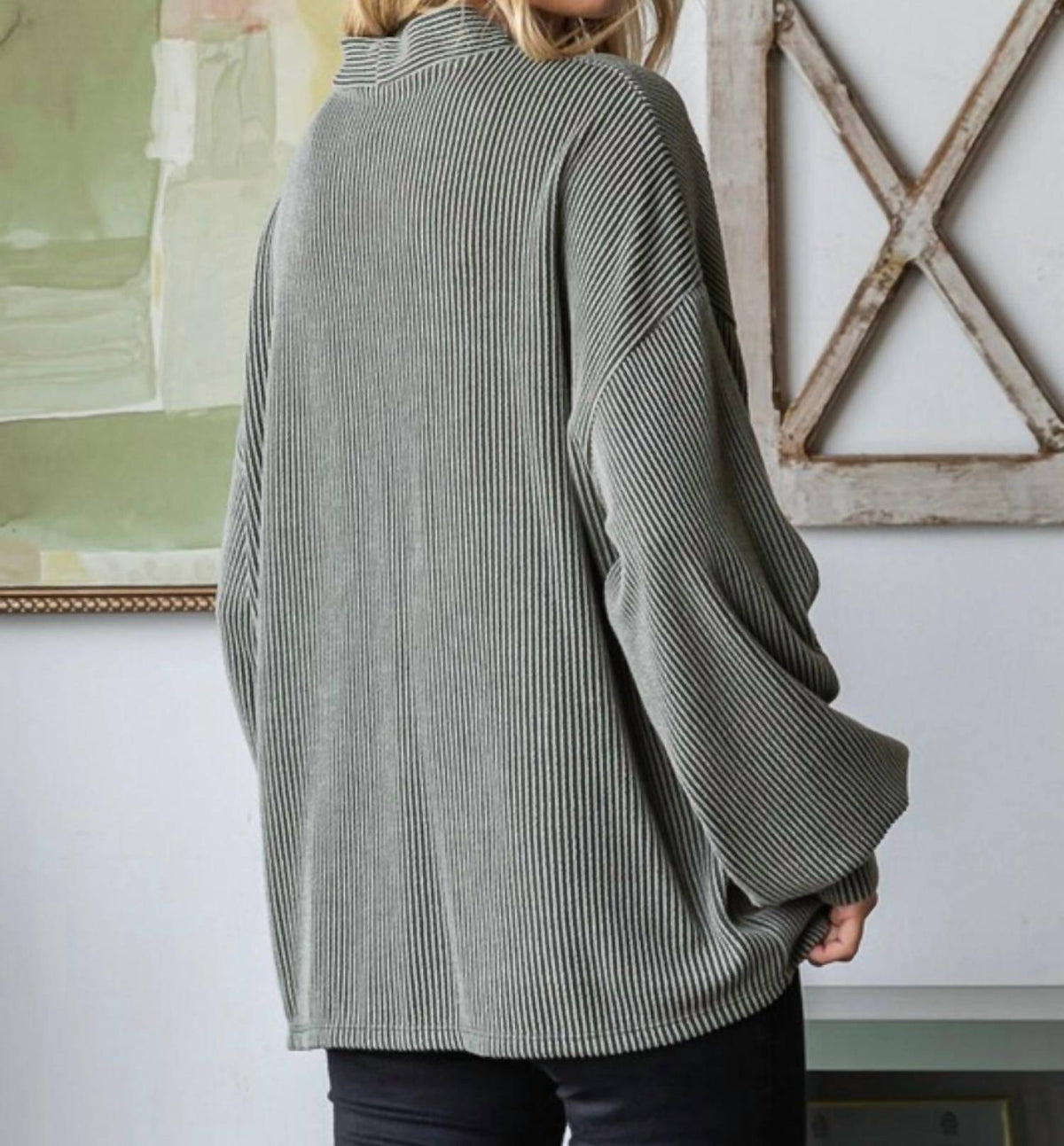 7Th Ray - Sweet Elegance Ribbed Sweater