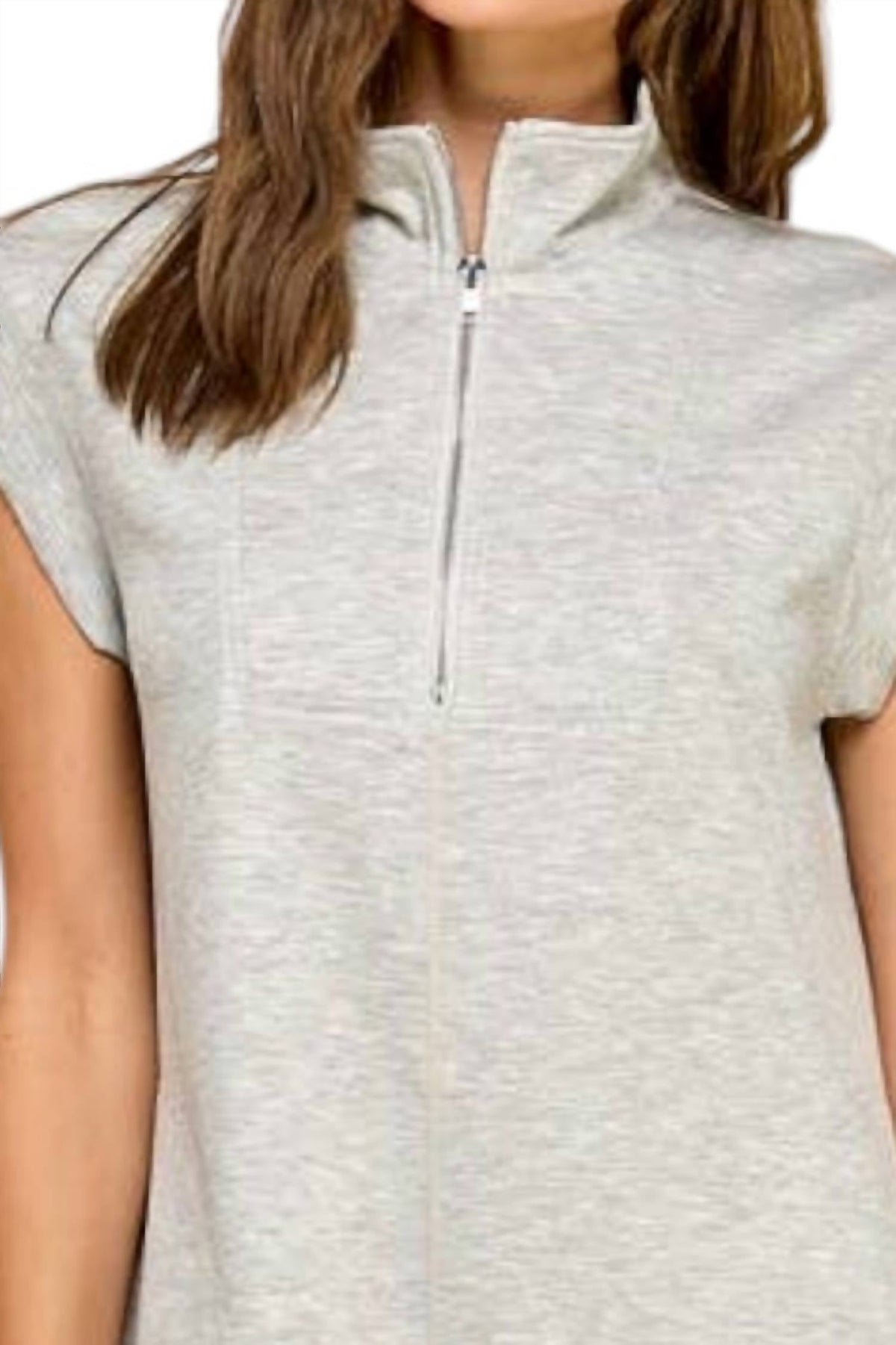 Tcec - Zip Up Casual Mini Dress