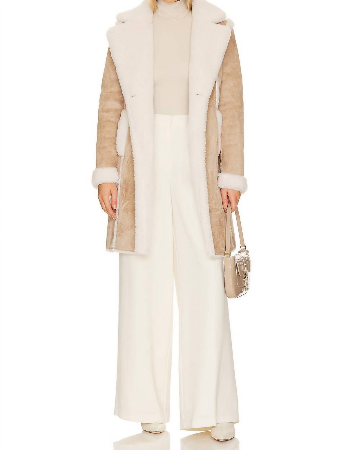 Generation Love - Scottie Faux Suede Shearling Coat