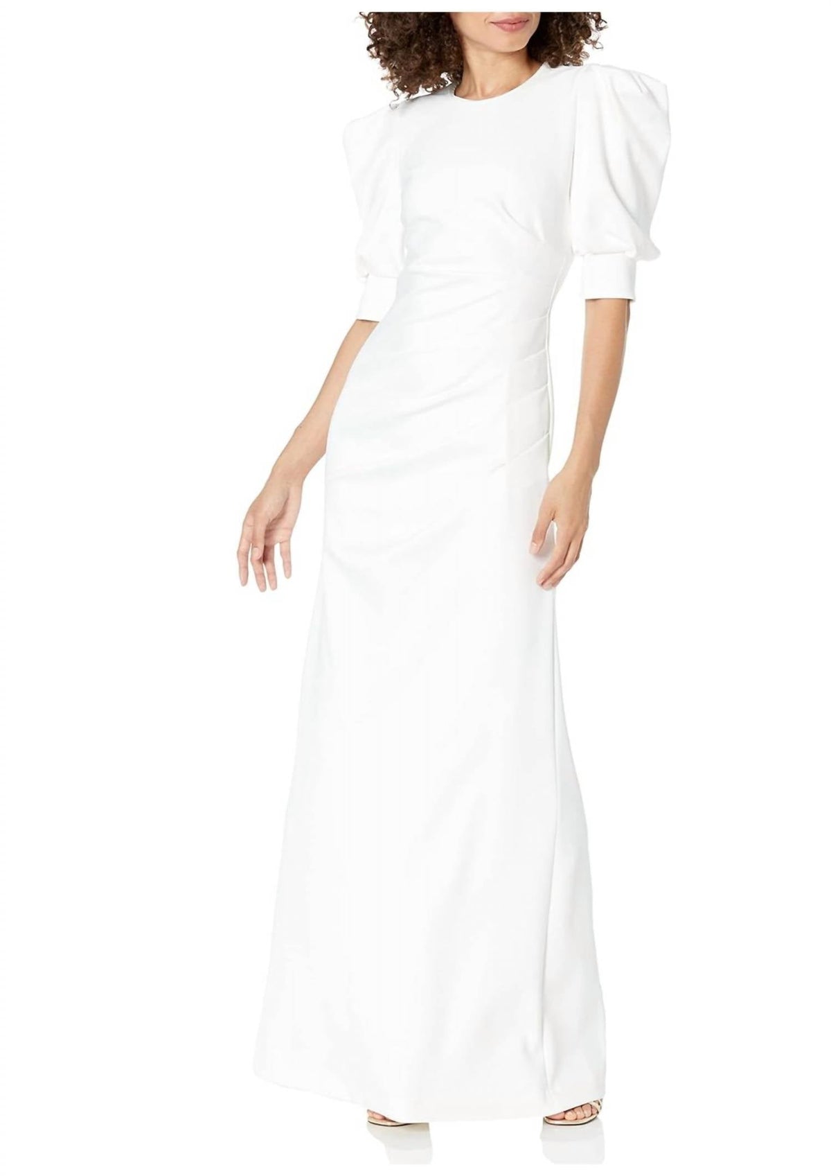 Black Halo - Puff Sleeve Maxi Dress