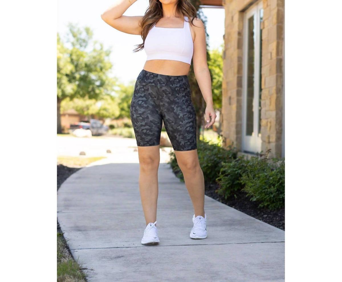 Julia Rose - Army Biker Shorts