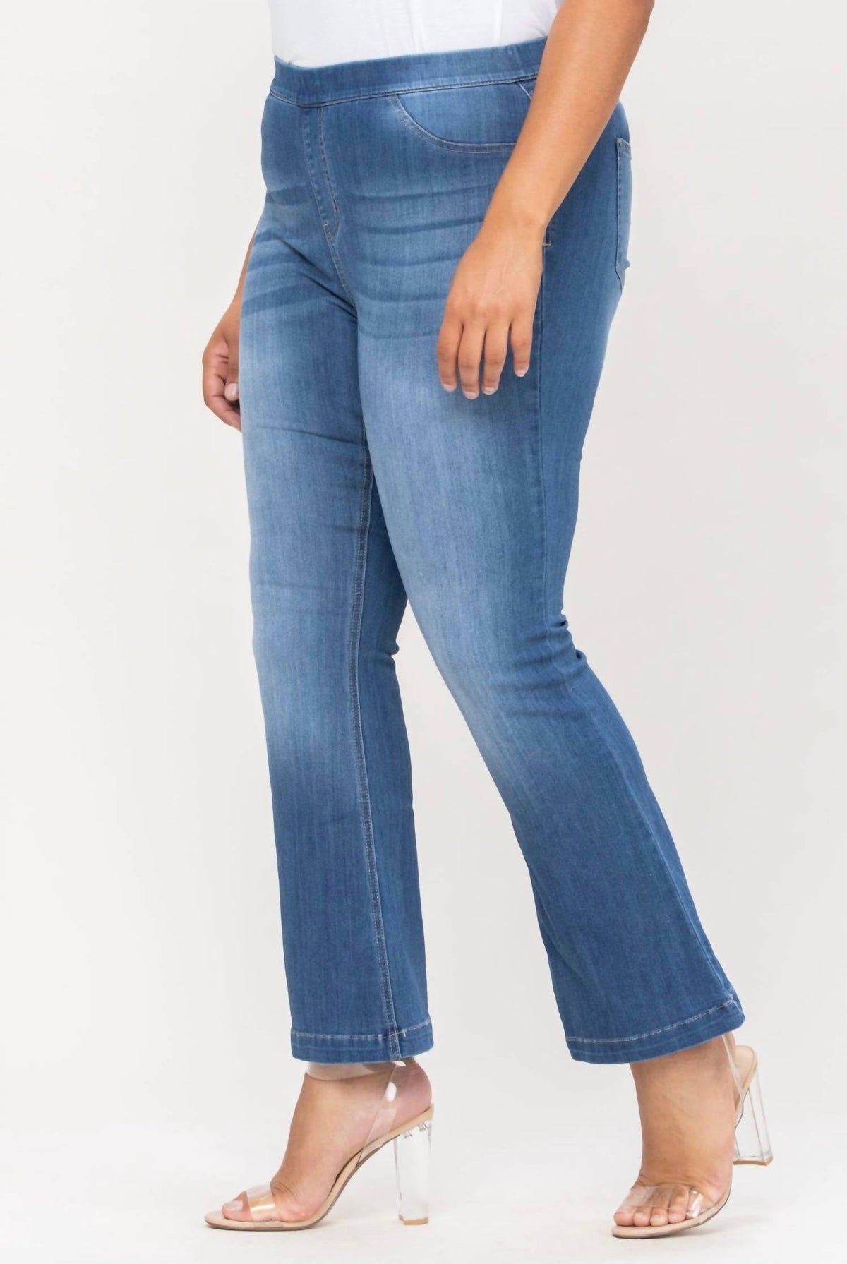 Cello - Mid Rise Flare Jeggings - Plus