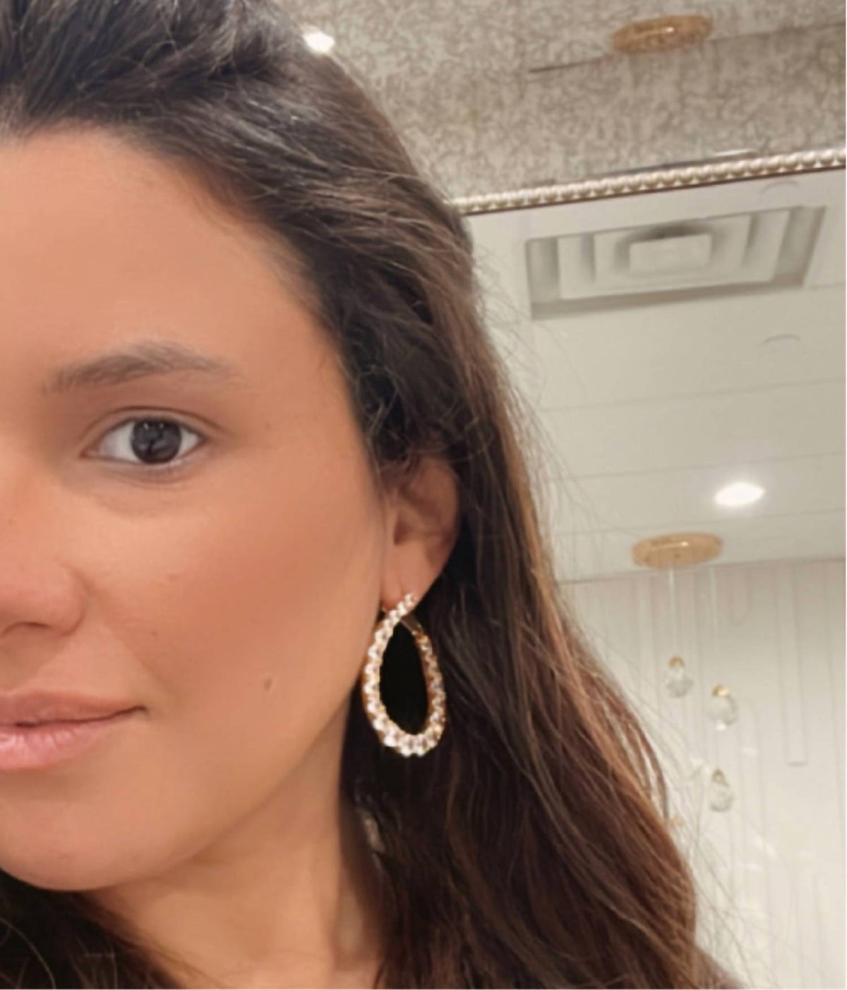 Sahira Jewelry Design - Women's Naomi Large Cz Earring