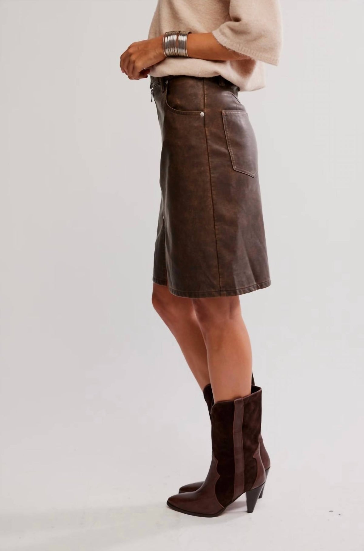 Free People - Sycamore Vegan Midi Skirt