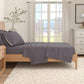 Heathered Solid Cotton Blend Flannel Sheet Set - Anders Collection