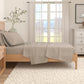 Heathered Solid Cotton Blend Flannel Sheet Set - Anders Collection