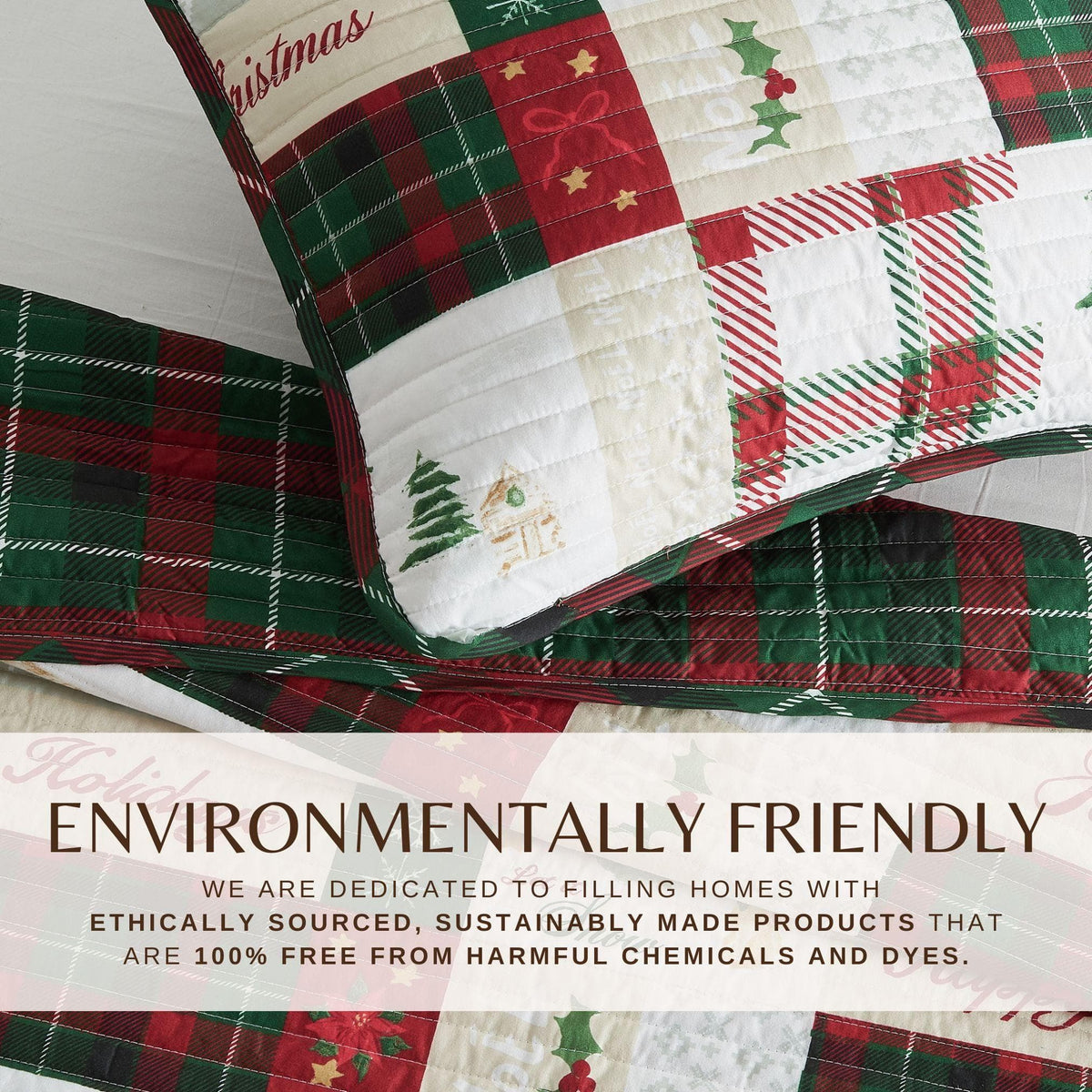 Colorful Holiday Quilt Set - Midnight Magic Collection