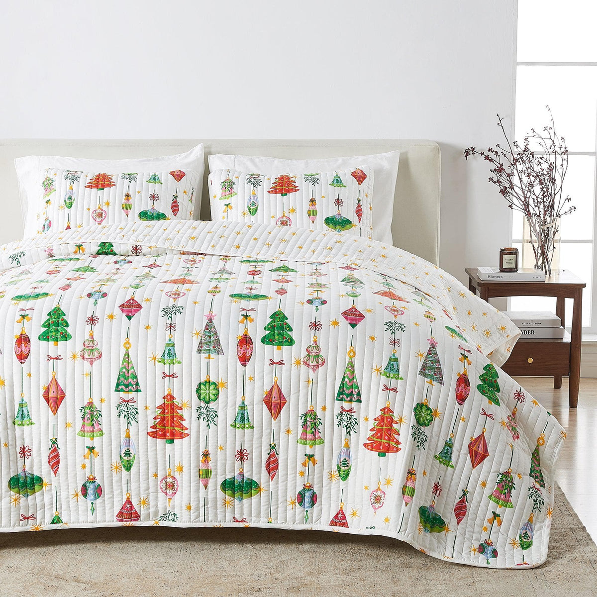 Colorful Holiday Quilt Set - Midnight Magic Collection