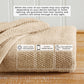 100% Cotton Woven Texture Bath Towel Set - Marbella Collection