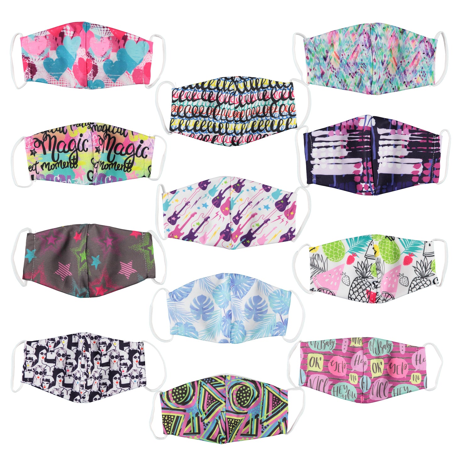 6-Pack: Women's Reusable Machine Washable Masks