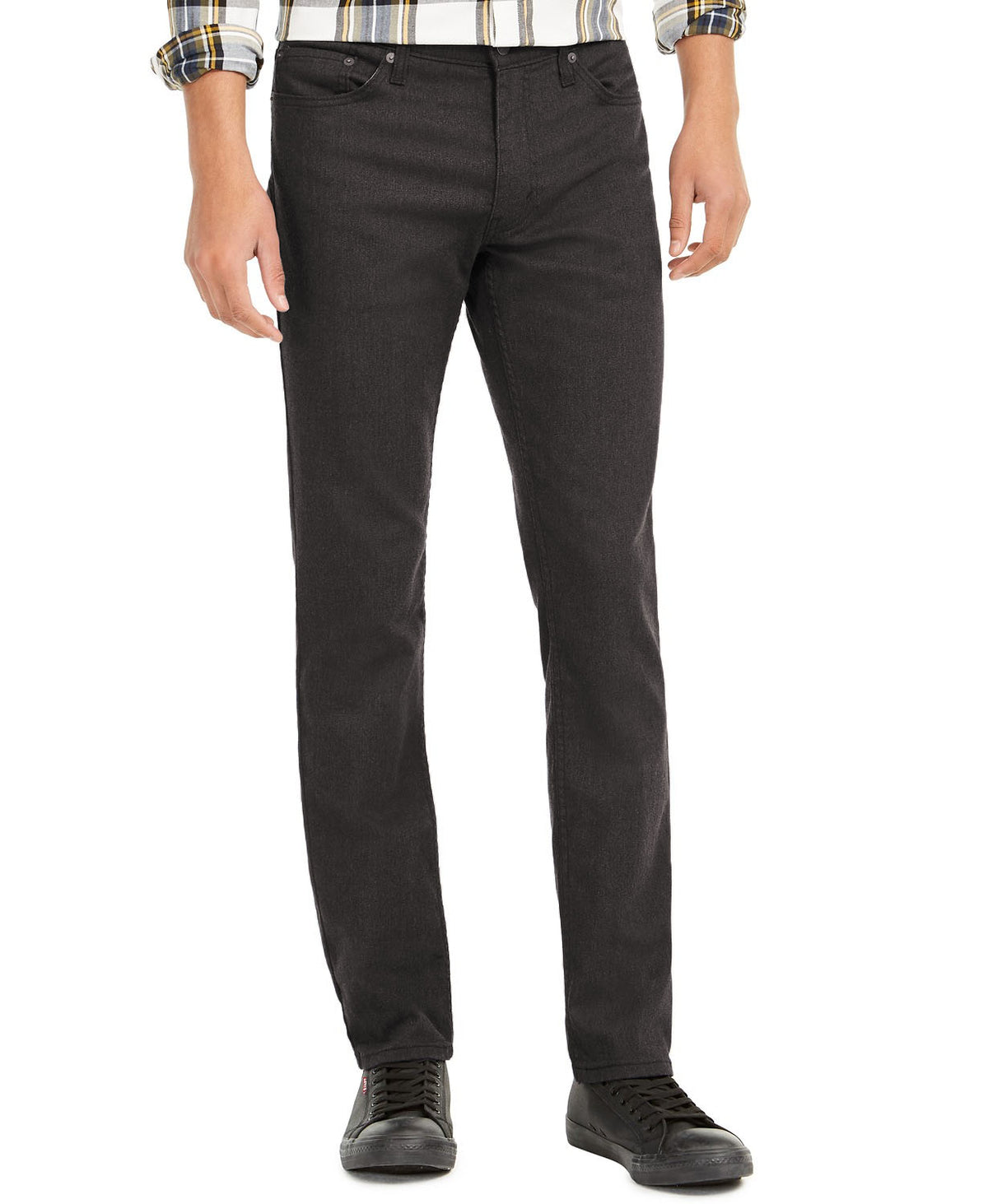 Levi's Men's 511 Slim-Fit Stretch Flannel Black Size 30x30