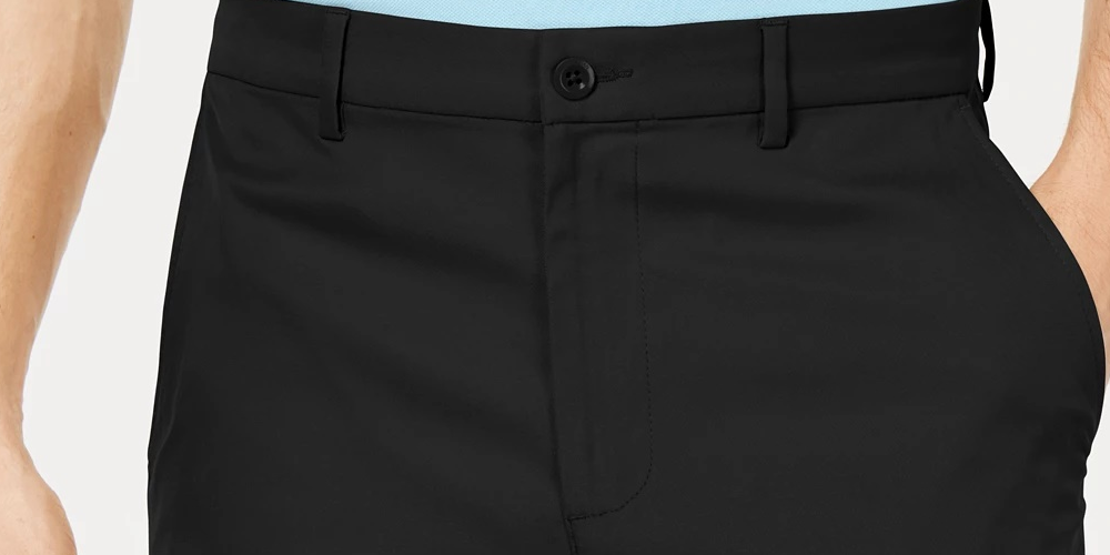 Attack Life By Greg Norman Men's Core 10" Classic-Fit Shorts Black Size 42