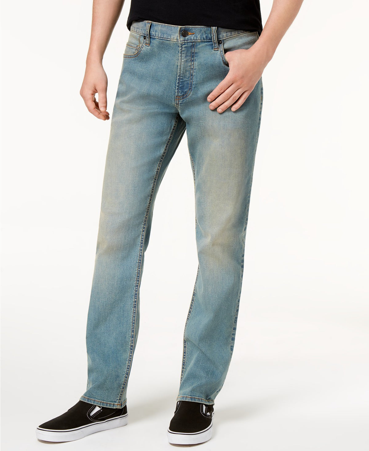 American Rag Men's Straight-Fit Jeans  Blue Size 36X34