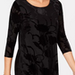 Alfani Women's Velvet Burnout Tunic Wine Size X-Small