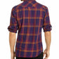 INC International Concepts Men's Marc Plaid Shirt Purple Size 2 Extra Large