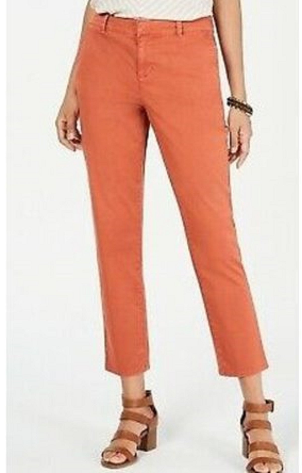 Style & Co Women's Chino Pants Dark orange Size 16