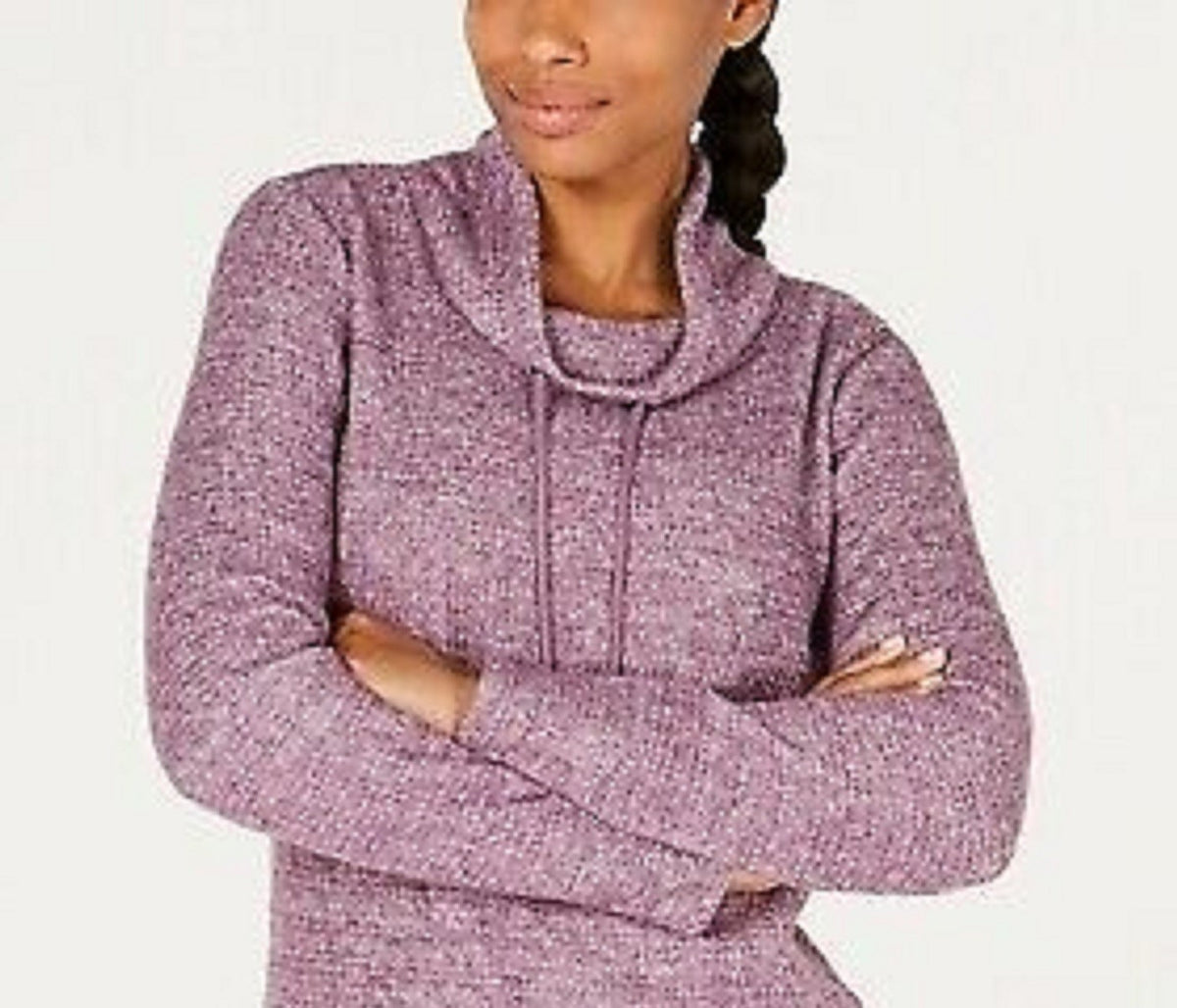 Ideology Women's Cowl-Neck Tulip-Hem Top Wine Size XX Large