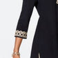 Charter Club Women's Lace-Trim Tunic Top Black Size Small