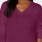 Karen Scott Women's Basket-Stitch Sweater Purple Size Medium