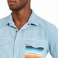 American Rag Men's Antonio Western Shirt Blue Size XX Large