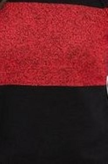 Karen Scott Women's Colorblocked Cotton Turtleneck Sweater Red Size 2 Extra Large