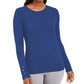 JM Collection Women's Button-Sleeve Crew-Neck Sweater Blue Size XX-Large