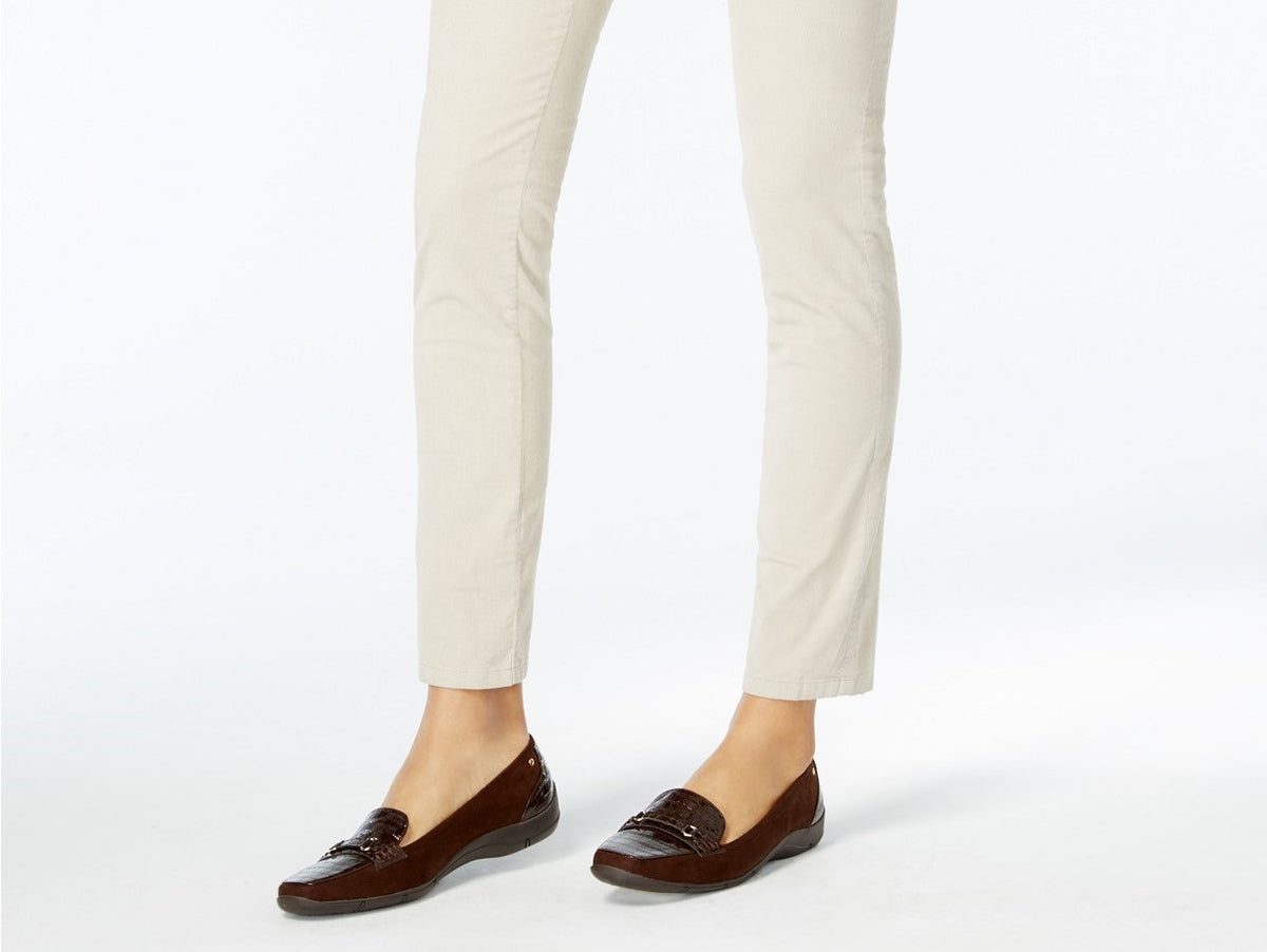 Karen Scott Women's Petite Corduroy Pull-On Pants Gray Size Large