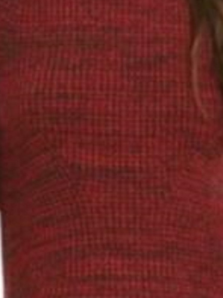 Style & Co Women's Petite Marled-Knit Sweater Red Size Petite