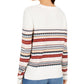 Style & Co Women's Striped Studded Sweater White Size XX-Large