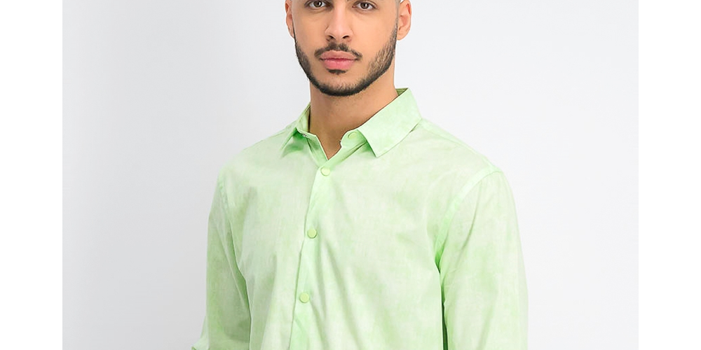 Alfani Men's Classic-Fit Abstract Plaid Shirt Green Size Medium