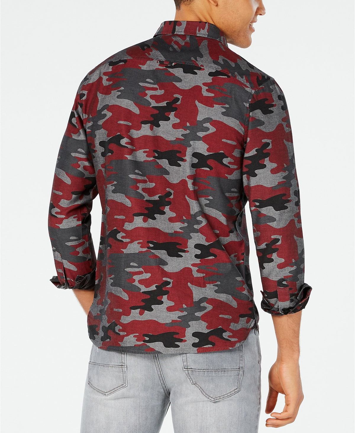 American Rag Men's Camo Shirt Red Size X-Large