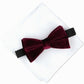 Alfani Men's Pre-Tied Velvet Bow Tie & Pocket Square Set Red Size Regular