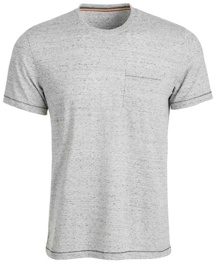 Sun & Stone Men's Blair Contrast Neck Stitch T-Shirt White Size Small