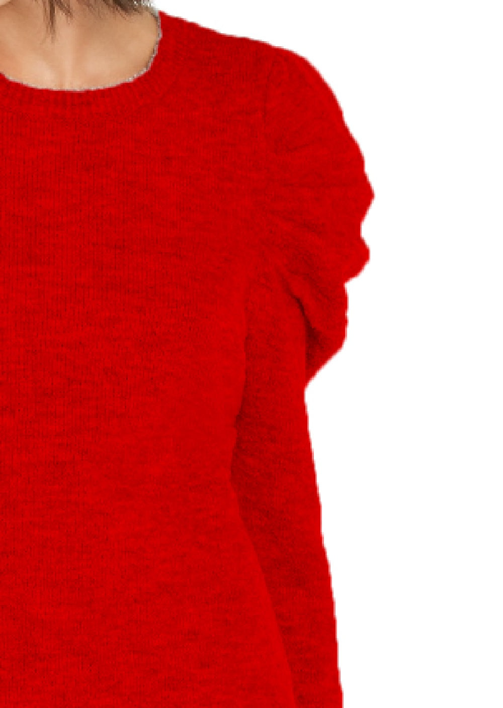 INC International Concepts Women's Puff-Sleeve Sweater Red Size 2 Extra Large
