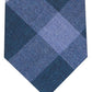 Bar III Men's Shilling Skinny Plaid Tie Blue Size Regular
