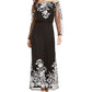 INC International Concepts Women's Off The Shoulder Maxi Dress Black - Size 6
