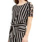 BCX Juniors' Striped Top Black Size Large