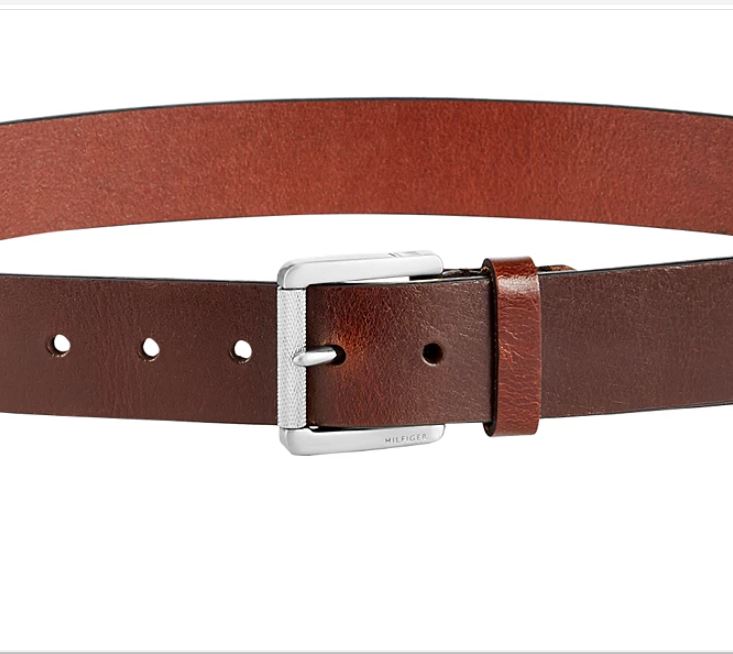 Tommy Hilfiger Men's Leather Belt Brown Size X-Large