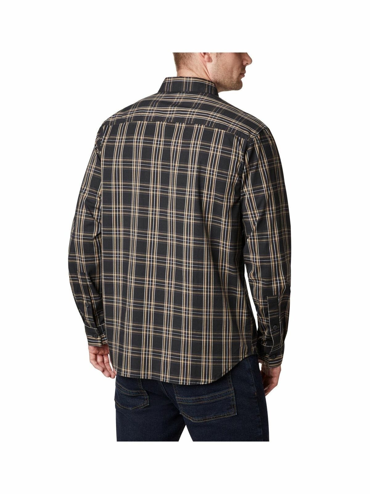 Columbia Men's Vapor Ridge Iii Plaid Shirt Charcoal Size Medium