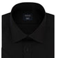 Arrow Men's Fitted Spread-Collar Dress Shirt Black Size 32X33
