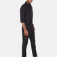 Arrow Men's Fitted Spread-Collar Dress Shirt Black Size 15.5x32-33