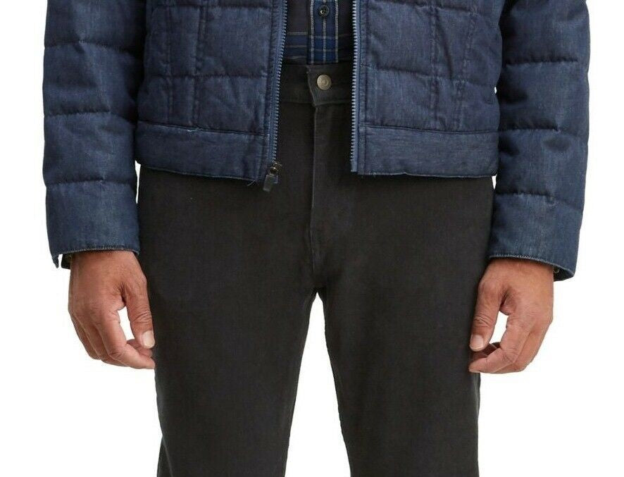 Levi's Men's 502 Taper Corduroy Pants Black Size 36x30