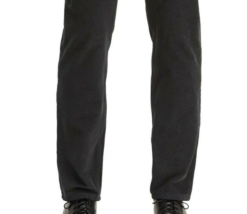 Levi's Men's 502 Taper Corduroy Pants Black Size 36x30