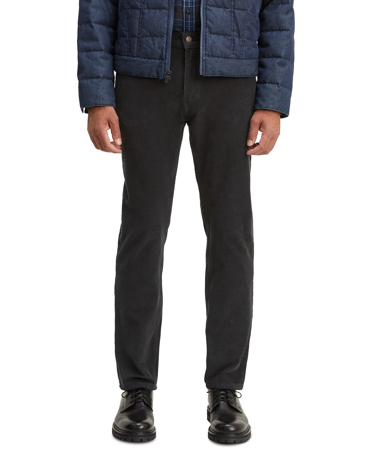 Levi's Men's 502 Taper Corduroy Pants Black Size 34X34