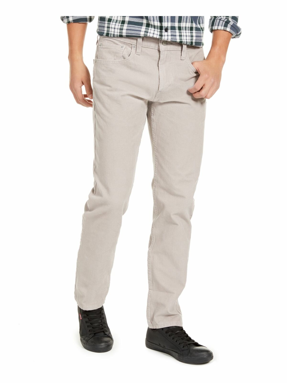 Levi's Men麓s 502 Taper Corduroy Pants Gray Size 32x32